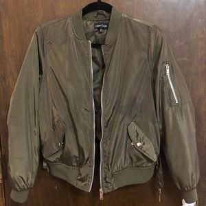 Mud green bomber jacket